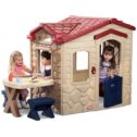 Little Tikes Picnic on the Patio Playhouse with 20 Play Accessories, Working Doorbell, Indoor and Outdoor Backyard Toy, Tan- For...