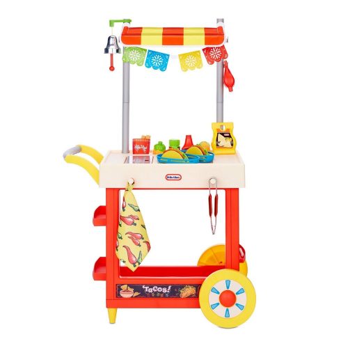 Little Tikes Ultimate Role Play Taco Cart with 25 Accessories and Chalkboard