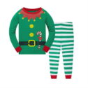 Little Boys Girls Christmas Pajamas Sets for Toddler 100% Cotton Elf Sleepwear Long Sleeve 2 Piece Kids Clothes Pjs 3-7T...