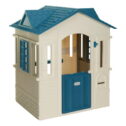 Little Tikes Cape Cottage Pretend Playhouse with Working Door, Toddlers Ages 2+, Blue