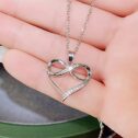 Love Heart Necklace Trendy Clavicle Chain Temperament Hanging Neck Jewelry