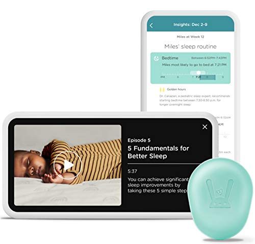 Lumi by Pampers Smart Sleep System: Automatic Sleep Tracking + Expert Sleep Coaching to Improve Your Baby’s Sleep (Compatible with...