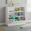 LUORONGJING Kids Bin Storage and Bookcase, White