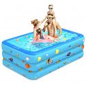Luxby Inflatable Pool, Kiddie Pool Inflatable, Blow-up Pool, Swimming Pools for Kids and Adults, Family, Toddler Kids, Garden, Outdoor, Backyard,...