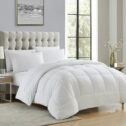 Luxury White 7-piece Bed in a Bag Down Alternative Comforter Set, Queen