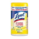 Lysol Disinfectant Wipes, Multi-Surface Antibacterial Cleaning Wipes, For Disinfecting and Cleaning, Lemon and Lime Blossom, 80 Count