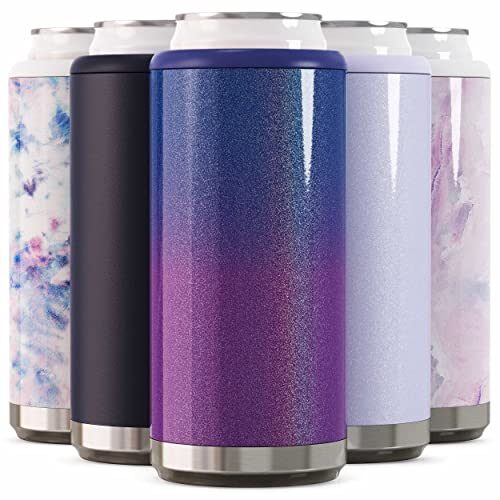 Maars Skinny Can Cooler for Slim Beer & Hard Seltzer | Stainless Steel 12oz Sleeve, Double Wall Vacuum Insulated Drink...