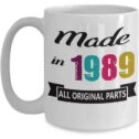 Made In 1989 Coffee Mug Happy 30th, 31st Birthday Gift Ideas for Him Her Women Men Friend Gift For 30,...