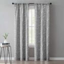 Mainstays Heathered Embroidery Sheer Curtain Panel Pair, 37