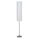Mainstays Metallic Silver Rice Paper Shade Floor Lamp 54