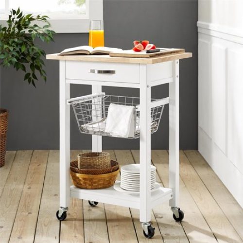 Mainstays Multifunction Kitchen Cart, White