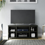 Mainstays Parsons TV Stand for TVs up to 50″, Black Oak On Sale At Walmart