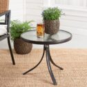 Mainstays Round Glass Side Table, 20