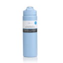 Mainstays 24 fl oz Blue Essence Solid Print Insulated Stainless Steel Water Bottle with Flip-Top Lid