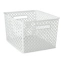 Mainstays Large White Decorative Storage Basket