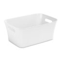 Mainstays Medium Plastic Storage Bin, White