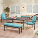 Mainstays Rockview 5-Piece Outdoor Dining Set