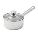 Mainstays Stainless Steel 1-Quart Saucepan with Straining Lid