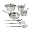 Mainstays Stainless Steel 10-Piece Cookware Set