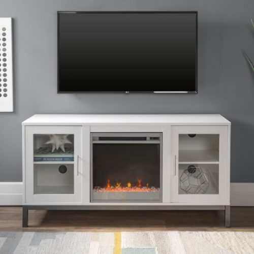 Manor Park Modern Fireplace TV Stand for TVs up to 58