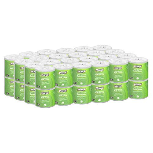 Marcal - MRC6079 Toilet Paper 100% Recycled - 2 Ply White Bath Tissue, 336 Sheets Per Roll - 48 Rolls...