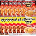 Maruchan Ramen Instant Cup Noodles 12 Count - 6 Beef Flavor & 6 Hot & Spicy Chicken Flavor Lunch /...