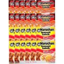 Maruchan Ramen Instant Cup Noodles 24 Count - 12 Beef Flavor & 12 Hot & Spicy Chicken Flavor Lunch /...