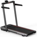 Maxkare 2 in 1 Folding Treadmill, 3.0HP 9MPH Walking Running Machine 286LBS Max Capacity, Under Desk Treadmill Touch Screen &...