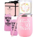 MEANT2TOBE Pink 30th Birthday Gifts for Women - Tumbler, Decorations & More! Perfect Ideas for Turning 30 & Celebrating the...