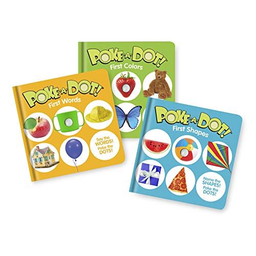 Melissa & Doug Poke-a-Dot Book Bundle: First Words, First Colors & Shapes (Amazon Only)