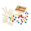 Melissa & Doug Wooden Construction Building Toy Play Set in a Box, Developmental Educational Toy (48 pcs)