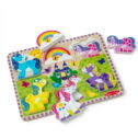 Melissa & Doug Fairytale Wooden Chunky Puzzle (6 Pieces) - FSC Certified