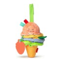 Melissa & Doug Ice Cream Take-Along Clip-On Infant Toy with Sound and Vibration