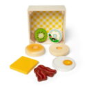 Melissa & Doug Wooden Breakfast Picnic Box Play Food Set For Boys and For Girls 2+