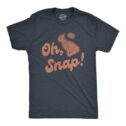 Mens Oh Snap T shirt Funny Chocolate Easter Bunny Basket Egg Hunt Gift for Him Graphic Tees