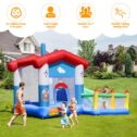 Mikolo 8' x 10' Inflatable Castle Water Slide, Jump Bounce House with Long Slide, Water Cannon, Splash Pool, Including Carry...