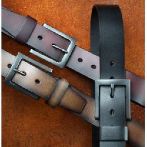 Mio Marino Men's Genuine Leather Belt Classic Jean Style 1.5 Width Coffee 34 - Waist 32 in Brown Small