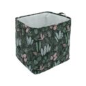 MLfire 100L Collapsible Storage Basket Canvas Fabric Storage Box Cube Storage Bins Fabric Laundry Baskets