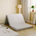 MLILY Ego 4 inch Tri Folding Memory Foam Mattress, Portable Guest Bed, Full Size