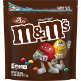 M&M’S Milk Chocolate Candy, Party Size, 38 oz Bulk Candy Bag (MMM55114)(WMW21938) on Sale At Staples