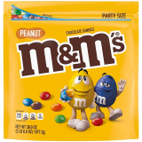 M&M’S Peanut Milk Chocolate Candy, Party Size, 38 oz Bulk Candy Bag (MMM55116) on Sale At Staples