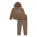 Modern Moments By Gerber Baby and Toddler Girl Hooded Sweater Knit & Pant 2-Piece Outfit Set, 12M-5T