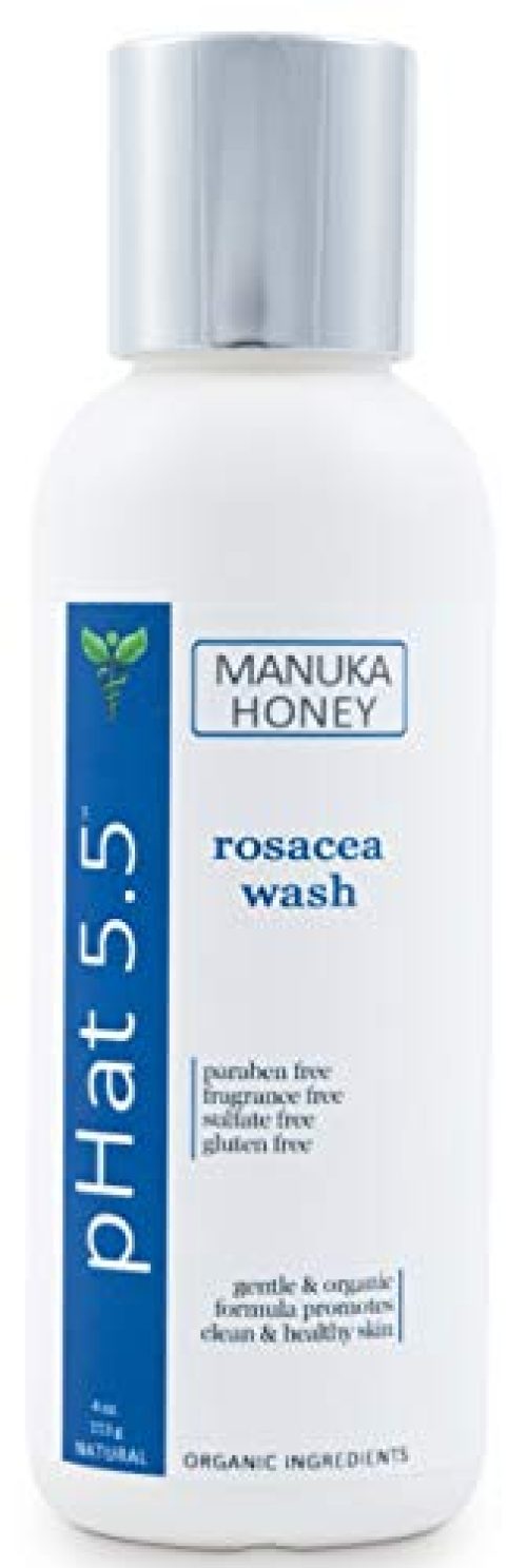 Moisturizing Rosacea Face & Body Wash - Best Rosacea Treatment with Coconut Oil & Manuka Honey - Gentle Acne Face...