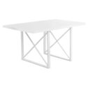 Monarch Specialties 60 in. X-Leg Rectangular Dining Table