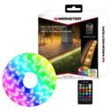 Monster Multi-Color Multi-White Indoor/Outdoor RGB LED Light Strip with Remote – 16.4ft/5m