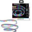 Monster Neon Flow Multi-Color LED Light Strip with USB Plug-in and Remote, 6.5 ft