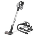 Moosoo Cordless Vacuum, Stick Vacuum Cleaner with 25Kpa Suction, LED Motorized Brush, Black