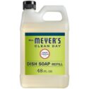 Mrs. Meyer's Clean Day Liquid Dish Soap Refill, Lemon Verbena Scent, 48 ounce bottle