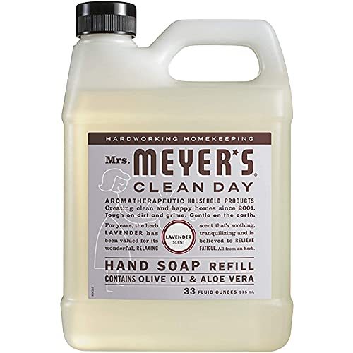 Mrs. Meyer's Clean Day Liquid Hand Soap Refill, 33 oz (Lavender, Pack - 3)