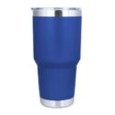 Muka 30 oz. Stainless Steel Tumbler, Durable Powder Coated Insulated Travel Cup-Royal Blue